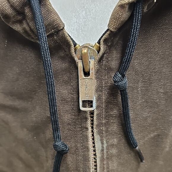 Carhartt Men's Dark Brown Hooded Performance Jacket w/Pockets Size 2XLT - Picture 5 of 12